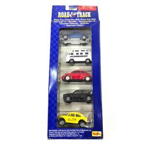 Vintage Maisto VeeDubs Road & Track Volkswagen Diecast Car Set 1:64 NOS